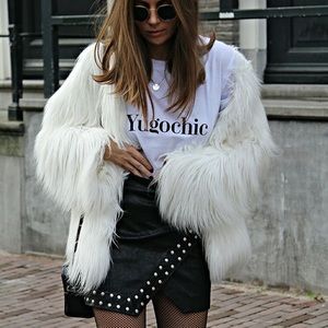 H&M Faux Fur Coat